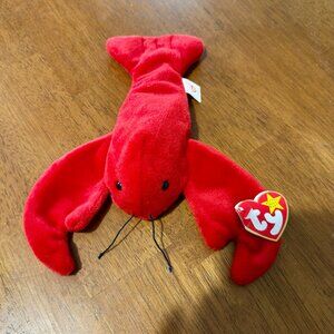 TY BEANIE BABY PINCHERS LOBSTER 1993 WITH TAG